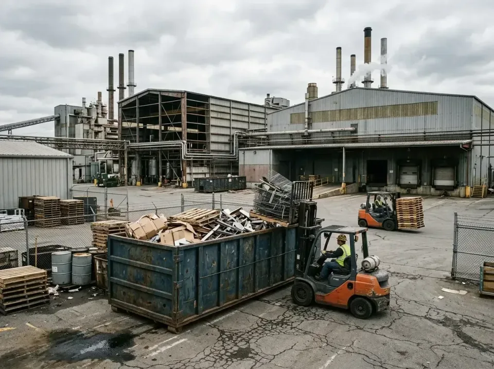 industrial-factory-scrap-conta-003 — frequently asked questions, Cheap Roll-off Dumpster Rentals in East Alton, IL